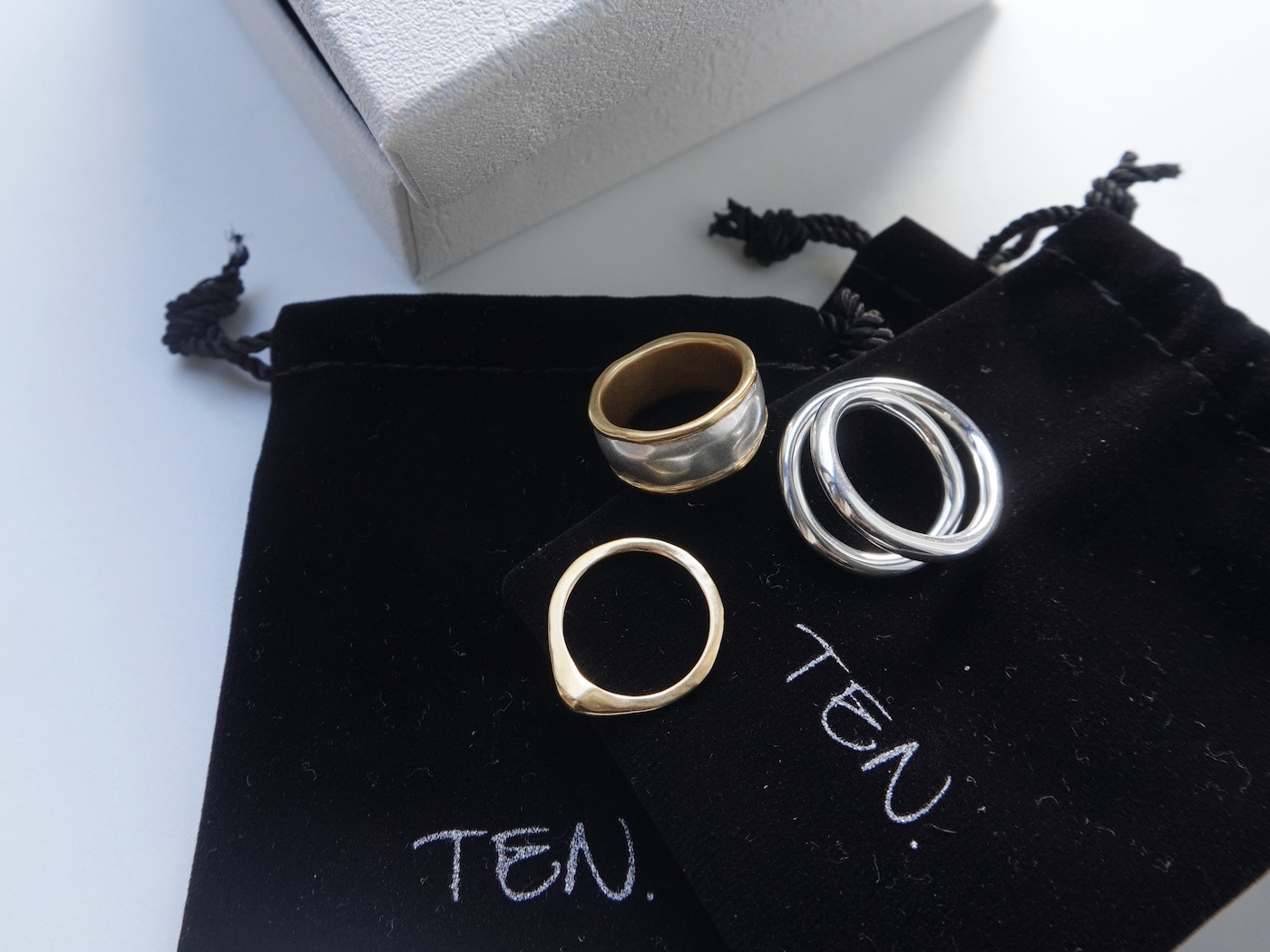 TEN. リング シルバー ゴールド ファッションリング